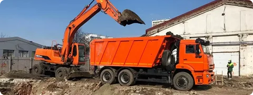 Расчистка участка под строительство